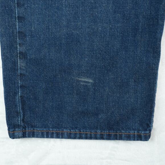 Levis 569 Jeans Mens 36x34 Blue Loose Straight Leg 100% Cotton Dark Wash Denim - Picture 13 of 14
